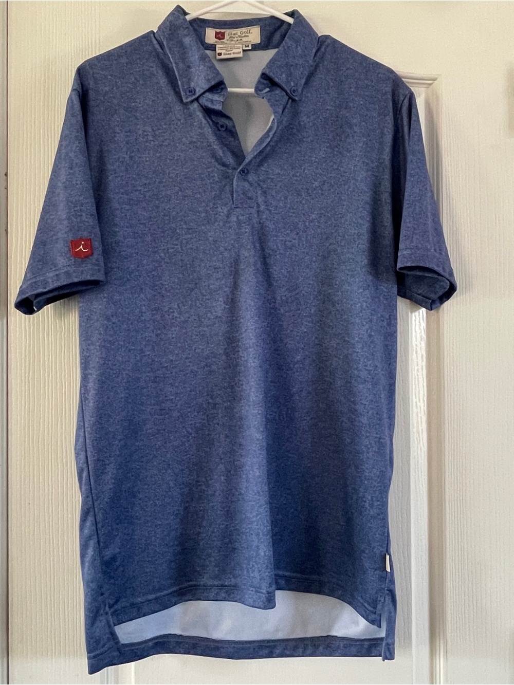 Iliac Golf Blue Men's Polo Shirt - Casual Button-Down Collar